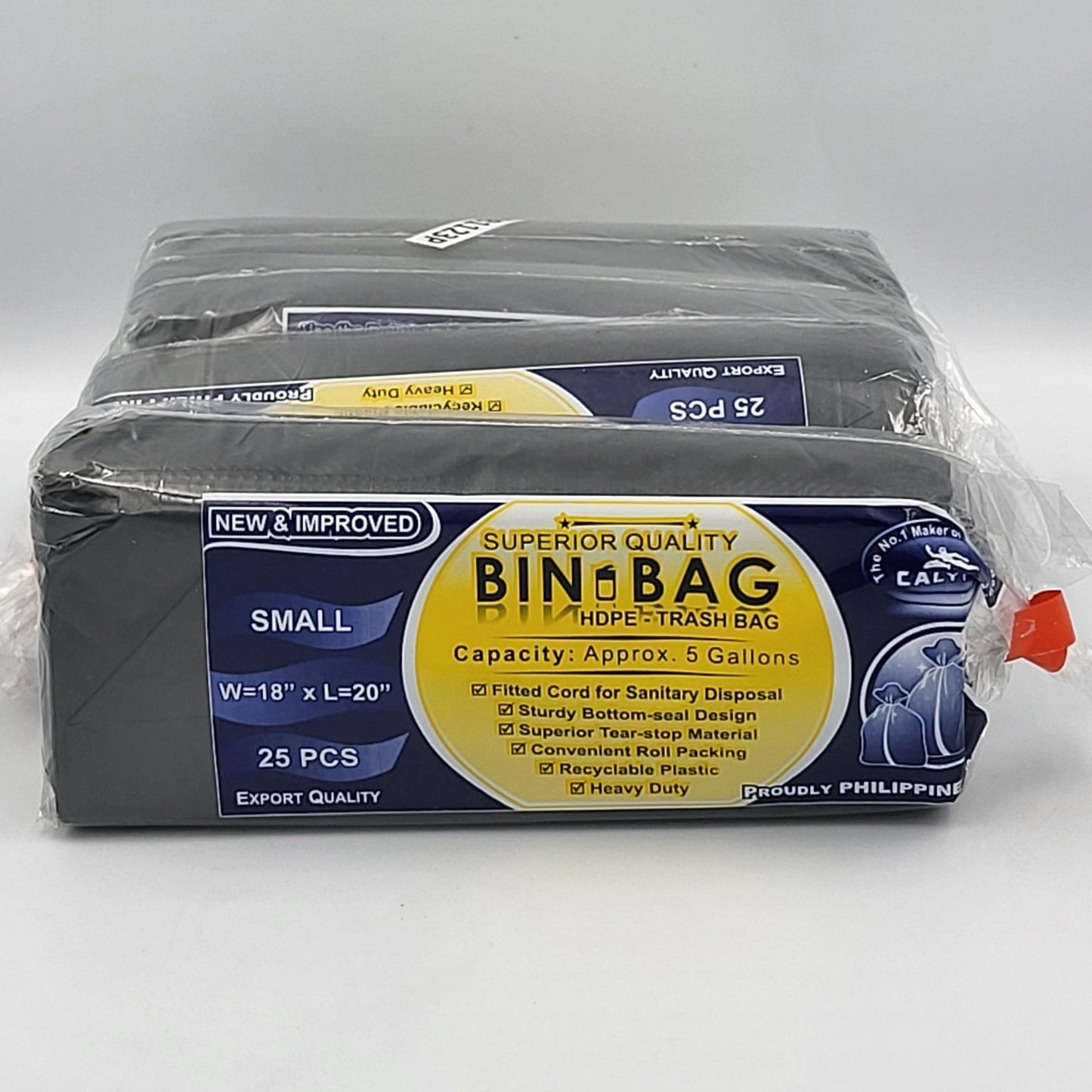 Calypso Black Trash Bag Small 18" x 20", 25's