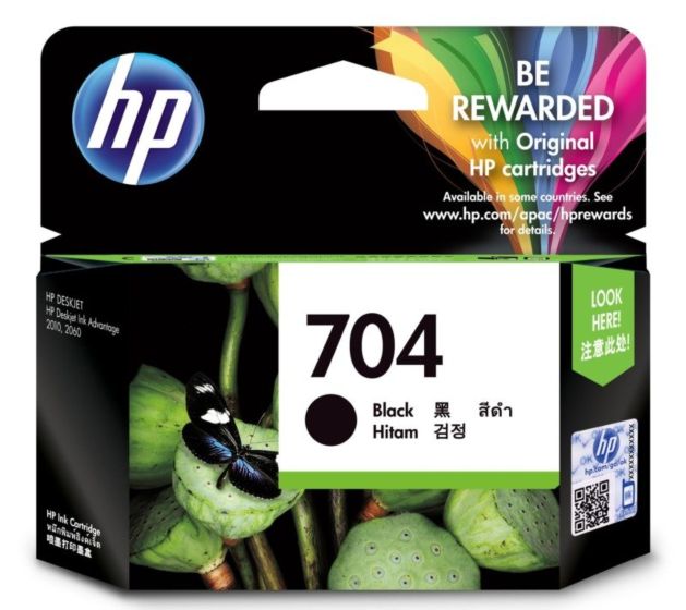 HP 704 Black Ink Cartridge