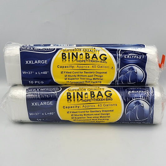 Calypso Clear Trash Bag XXLarge 37" x 40", 10's
