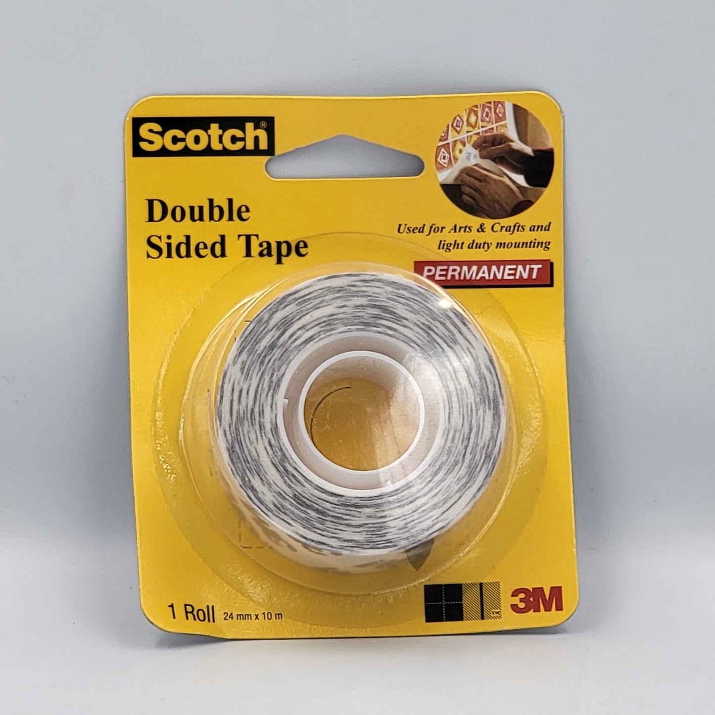 3M Double Sided Tape without Foam, 24mm x 10m