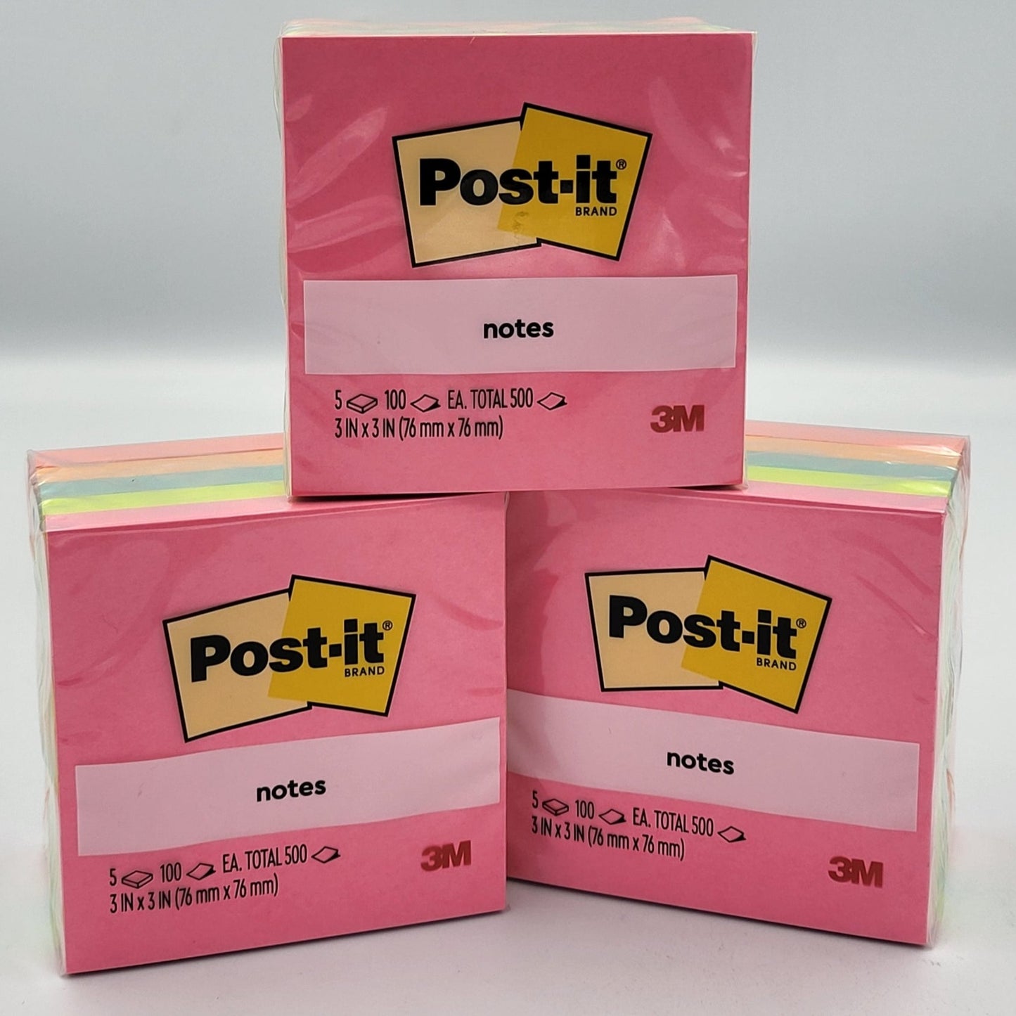 3M Post-it Notes Capetown Collection 3" x 3" 5's Assorted Colors