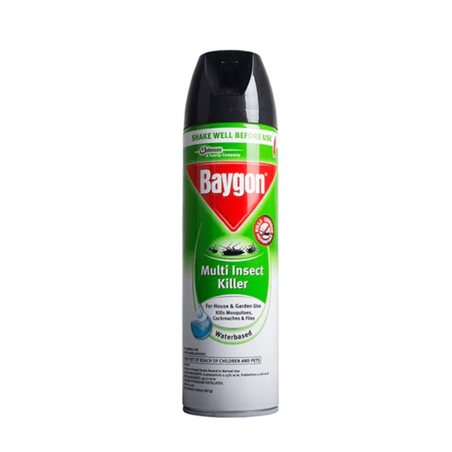 Baygon Multi Insect Killer, Water Based Aerosol Spray, 500 ml
