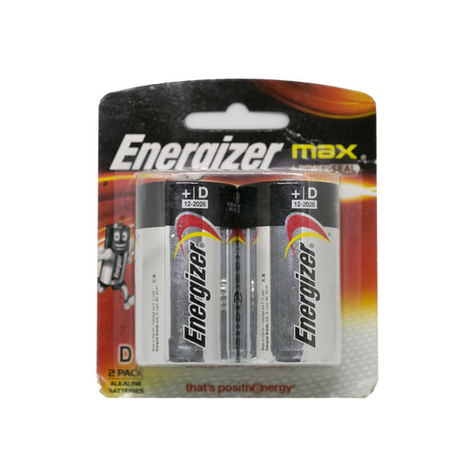 Energizer Battery Size D, Pack of 2's