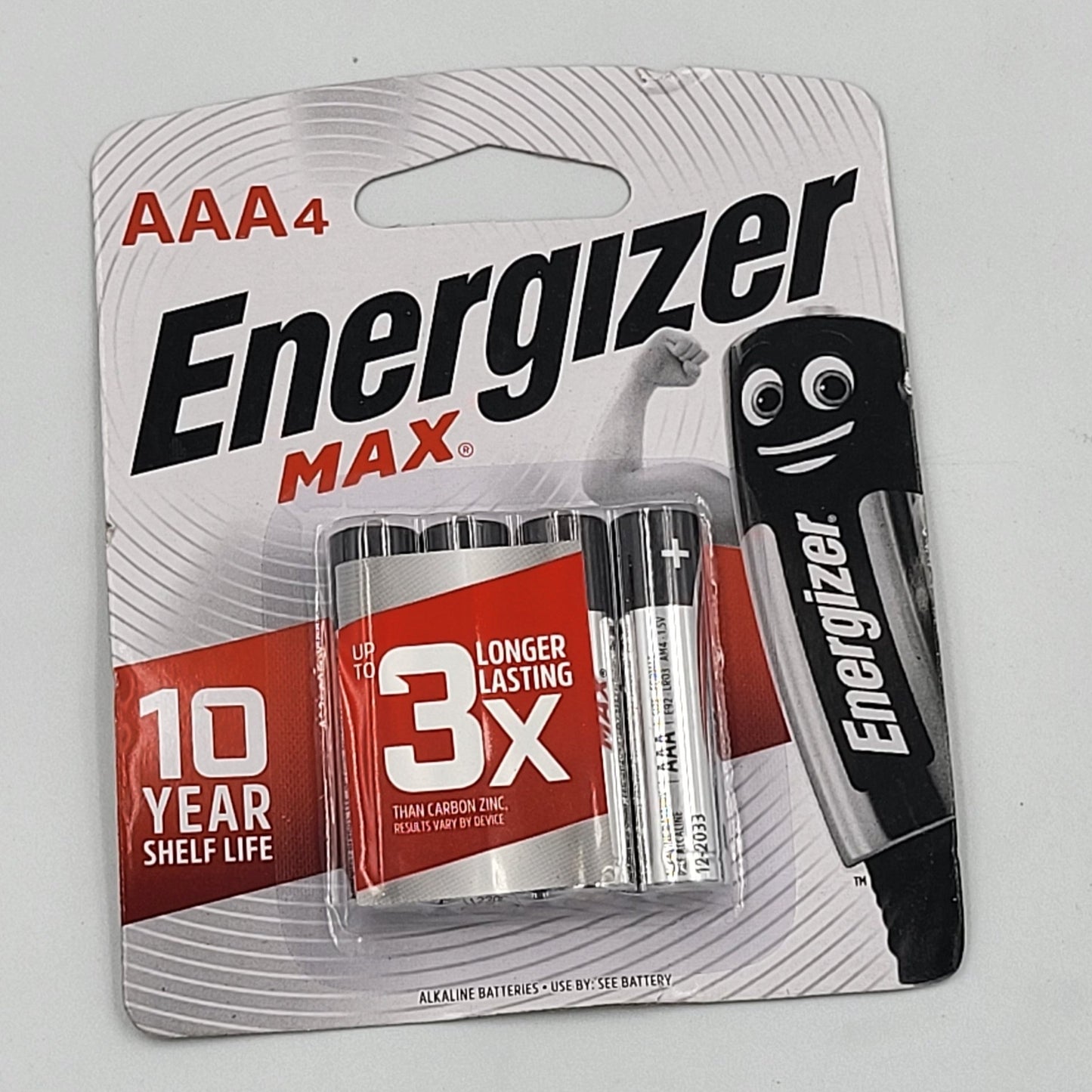 Energizer Battery AAA, 4's