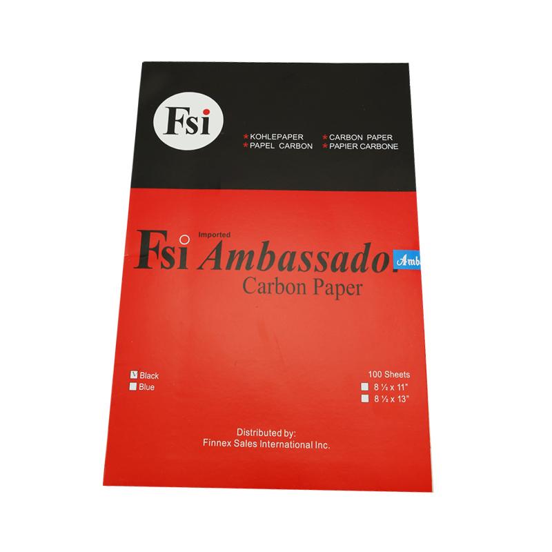 Ambassador Carbon Paper Short Black 100's
