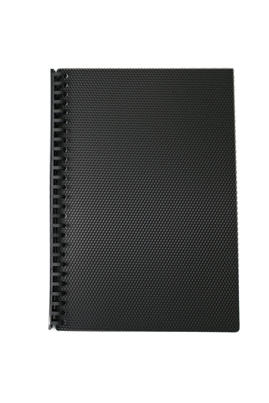 Clearbook 20 Pockets Long, Refillable Black