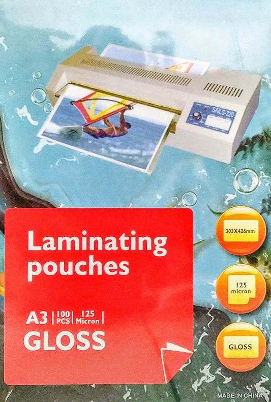 Laminating Film A3 125 microns, 100's