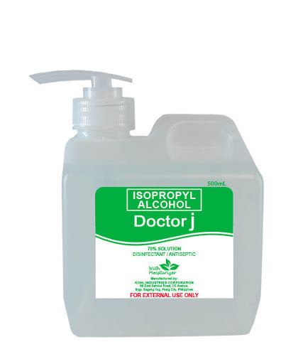 Dr. J Isopropyl Alcohol 70% 500ml with Pump